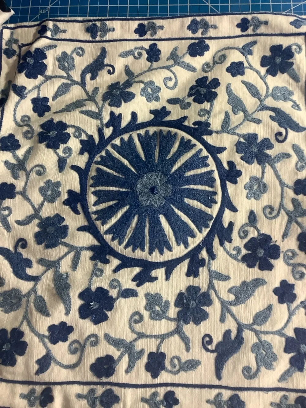 Pottery Barn THREE embroidered pillow covers RARE FIND